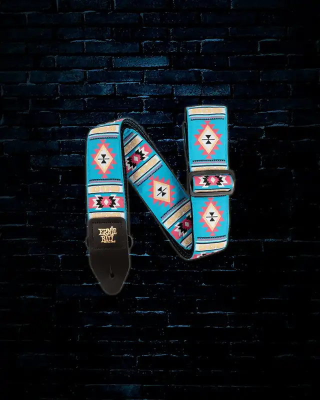 Ernie Ball 2" Jacquard Guitar Strap - Sedona Blue Instant Buy