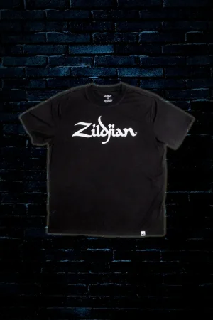 Zildjian Classic Logo T-Shirt - Black (Medium) Same Day Shipping