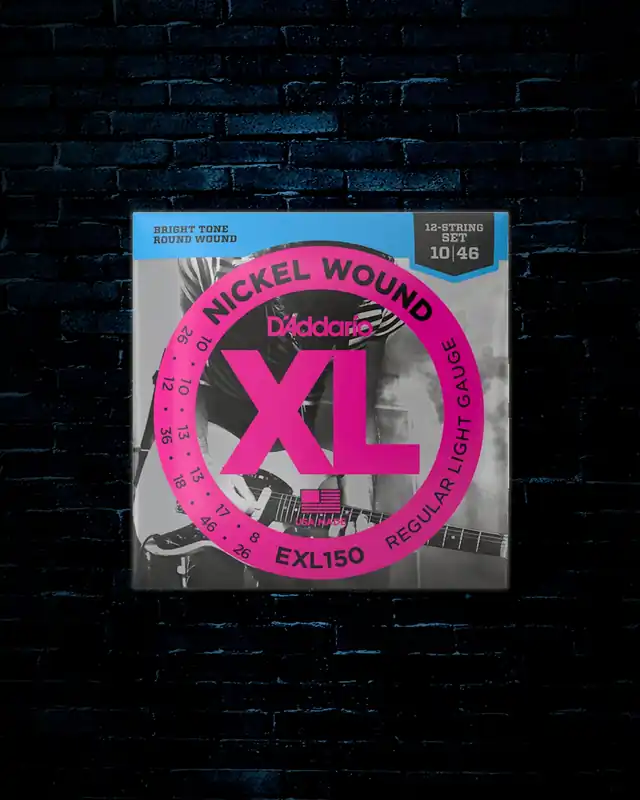 D'Addario EXL150 XL Nickel Wound Electric Strings - 12-String Reg Light (10-46) Flash Sale