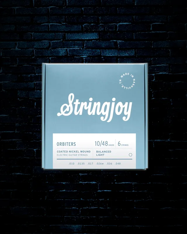 New Arrival Stringjoy Orbiters Coated Nickel Wound Electric Strings - Balanced Light (10-48)