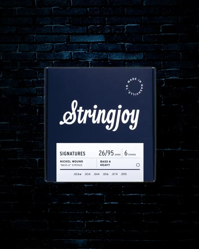 Stringjoy Signatures Bass VI Nickel Wound Electric Strings - Balanced Heavy (26-95) Order Now