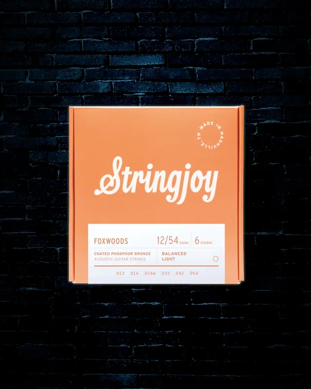 One Day Deal Stringjoy Foxwoods Coated Phosphor Bronze Acoustic Strings - Super Light (12-54)