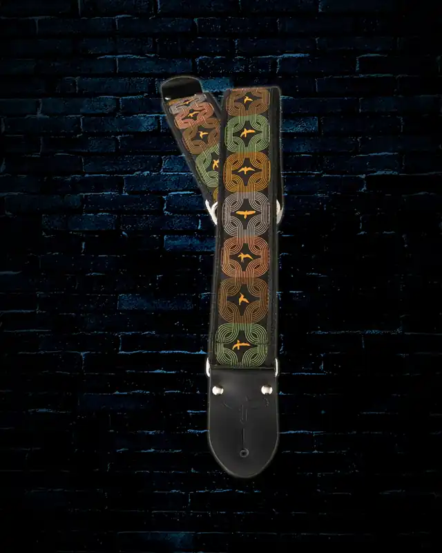 Fast Shipping PRS 2" Deluxe Retro Custom Jacquard Strap - Orange Birds
