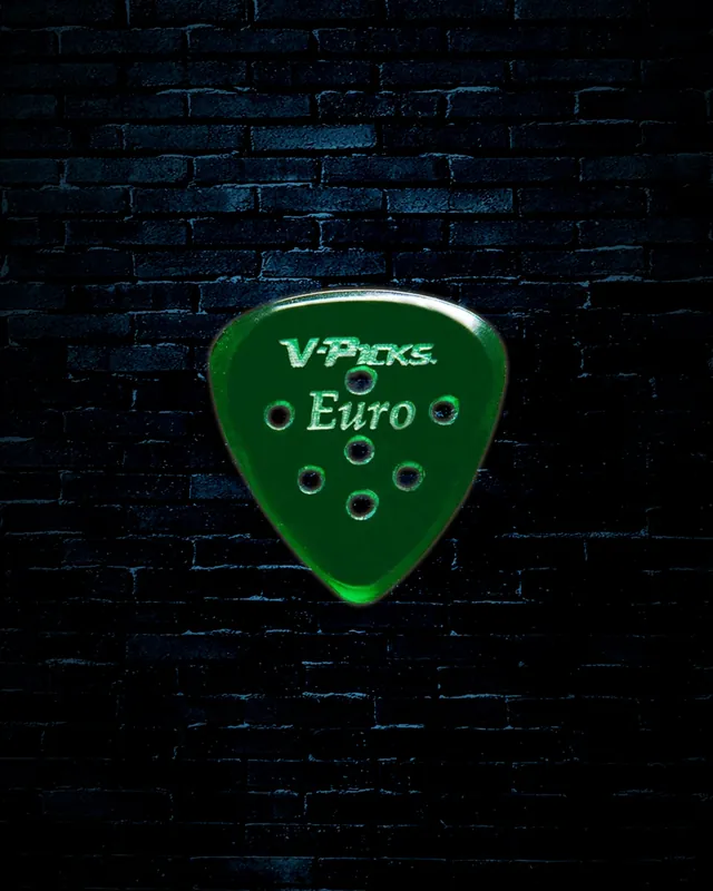 New Arrival V-Picks 1.5mm Euro Pick - Emerald Green