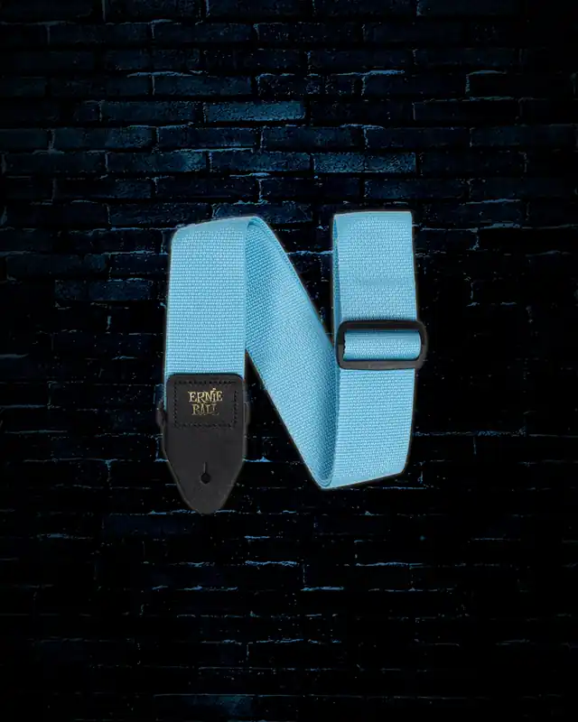 Special Discount Ernie Ball 2" Polypro Guitar/Bass Strap - Breaker Blue