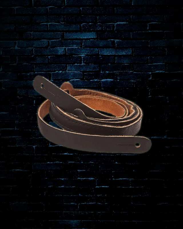 Henry Heller 2" Leather Bluegrass Mandolin Strap - Black Latest