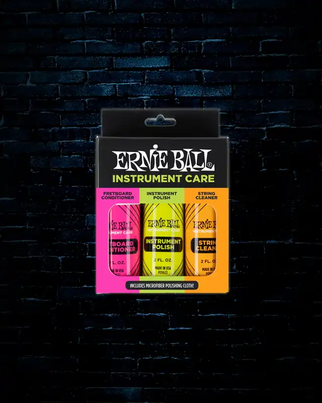Trusted Brand Ernie Ball Instrument Care Kit w/Microfiber Cloth