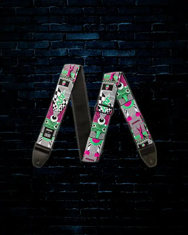 Holiday Sale Dunlop ILOVEDUST Guitar Strap - Mnemonic Fuzz