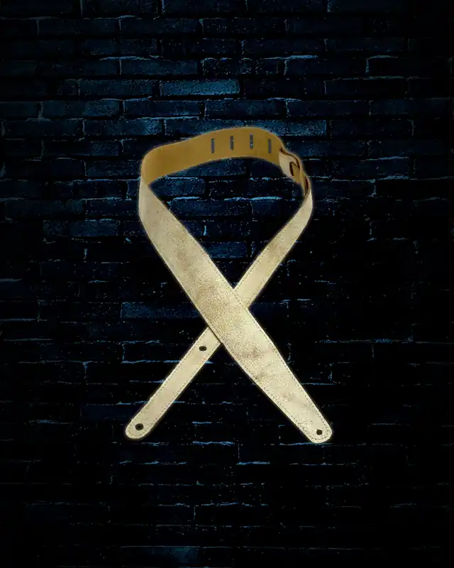 LM Products 2.3" Relic Leather Guitar Strap - Alabaster Grab Now