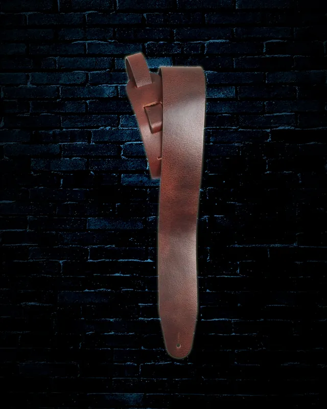 Place Order LM Products 2.5" The Traveler Leather Guitar Strap - Brown
