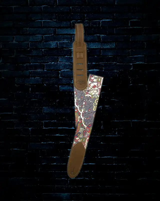 LM Products 2" Woodstock Guitar Strap - Purple Clearance