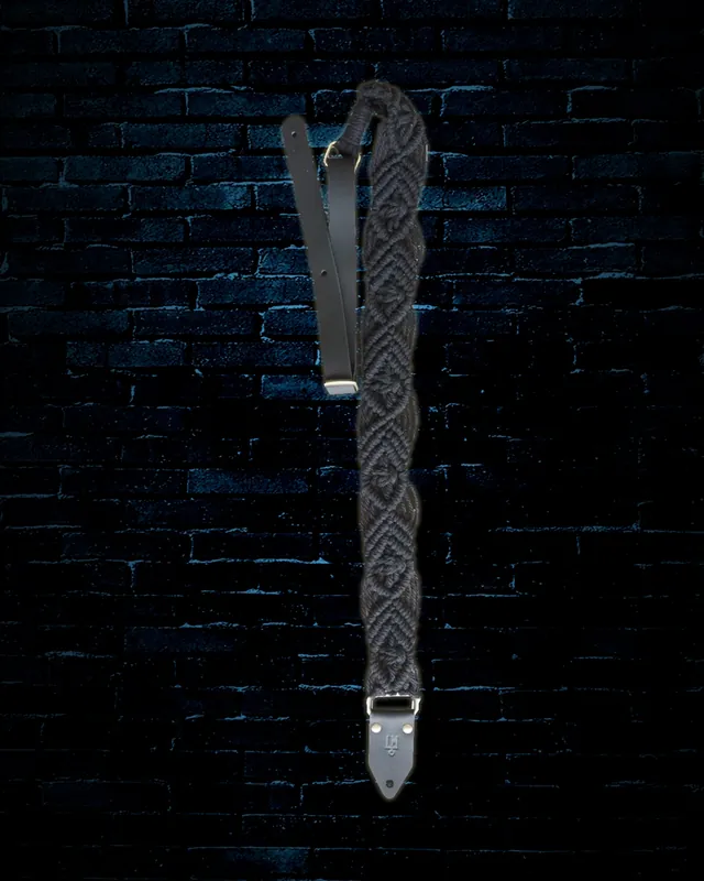 LM 2" Macrame Guitar Strap - Black Deal