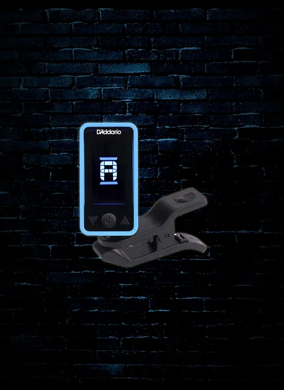 No Minimum Order D'Addario Eclipse Chromatic Headstock Tuner - Blue