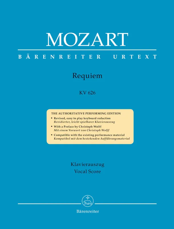 Bargain Mozart Requiem K. 626 -The Requiem, completed by Franz Xaver Süssmayr, in its traditional form