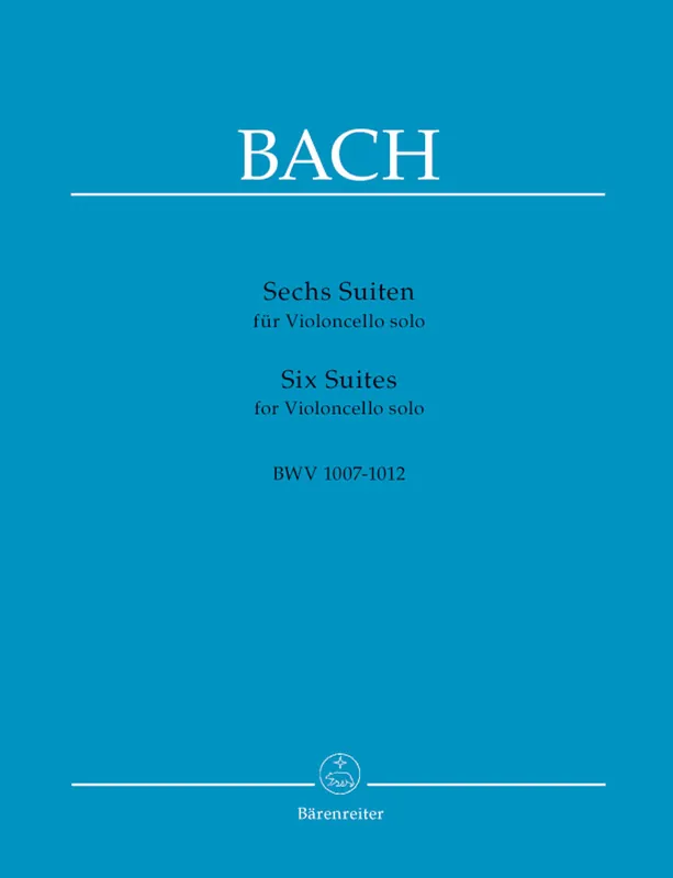 Final Sale Bach Six Suites for Violoncello solo BWV 1007-1012