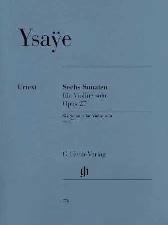 Ysaye 6 Sonatas for Violin Solo Opus 27 Fast Shipping