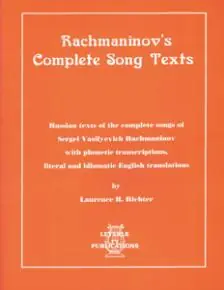Rachmaninoff's Complete Song Texts Super Sale