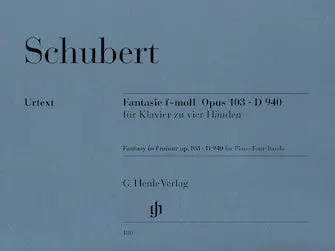Special Offer Schubert Fantasy in F minor Opus 103 D 940 Four Hand One Piano
