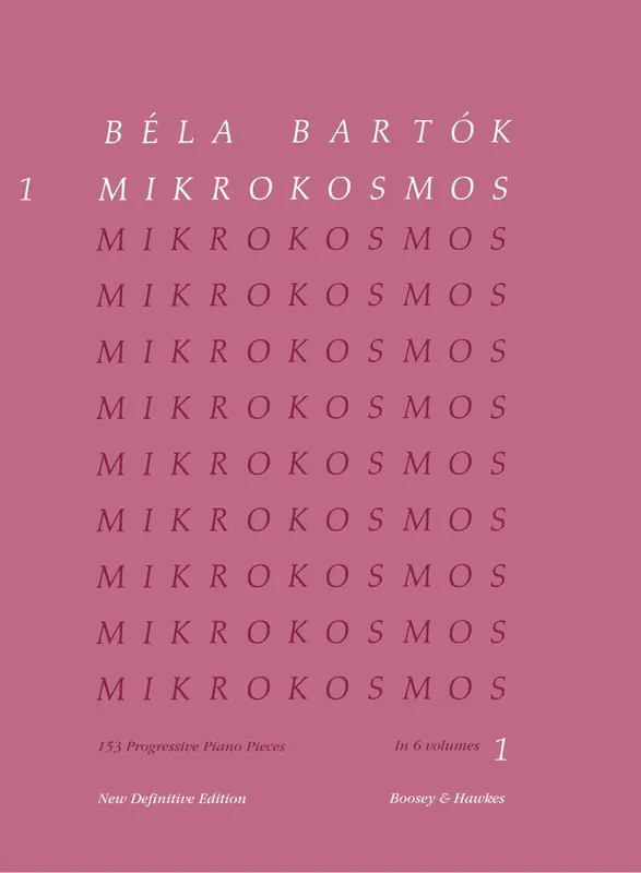 Bartok Mikrokosmos Volume 1 (Pink) Affordable