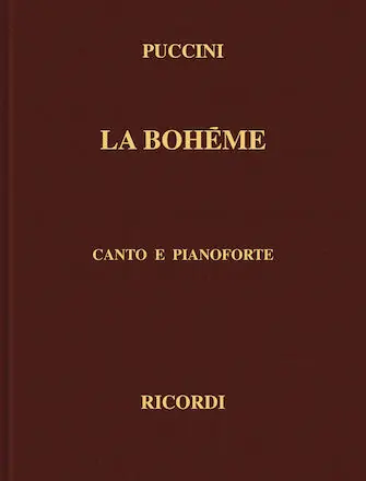Puccini La Bohème Vocal Score Cloth Italian Price Drop