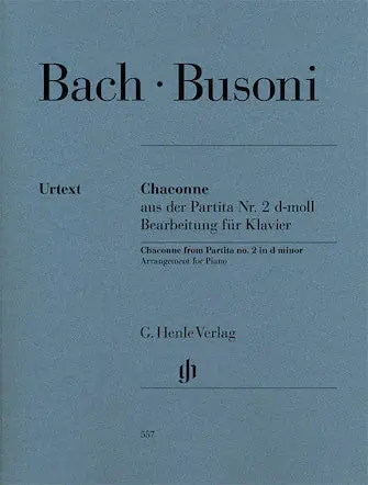 Bach Chaconne from Partita No. 2 in D Minor Arranged Busoni Low Price