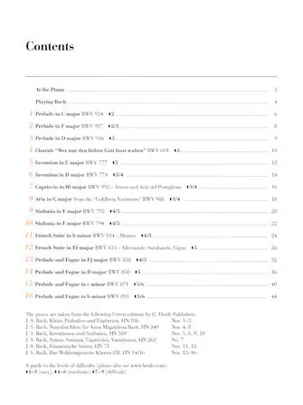 Editor’s Pick Bach - At the Piano - 16 Well-Known Original Pieces With Practical Comments