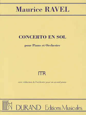 Trusted Brand Ravel Concerto en Sol (in G) for Piano and Orchestra