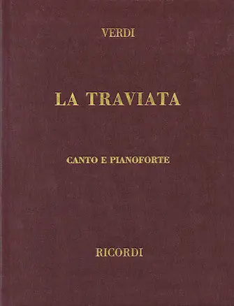 Original Verdi La Traviata Italian Only – Cloth Score.