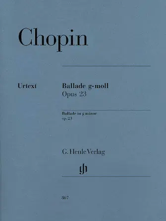 Worldwide Shipping Chopin Ballade in G minor Opus 23
