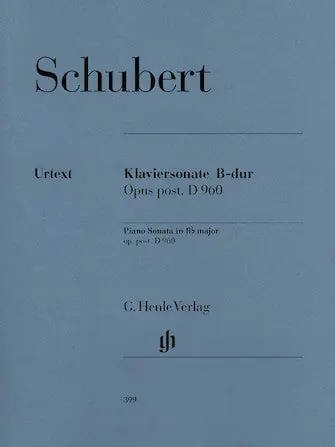 Price Drop Schubert Piano Sonata in B flat major D 960