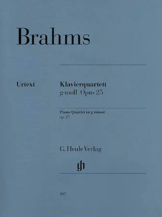 Exclusive Brahms Piano Quartet in G minor Opus 25