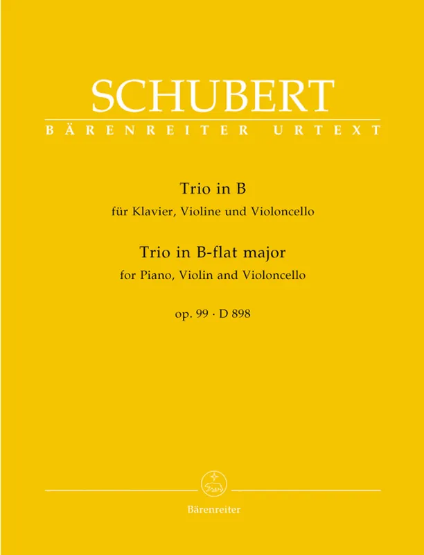 Order Now Schubert Piano Trio in B flat major Opus 99 D 898