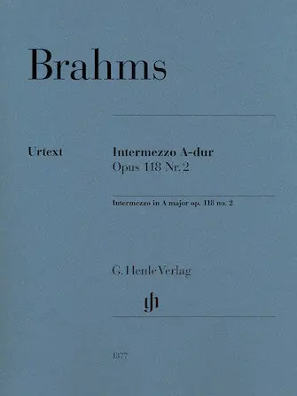 Brahms Intermezzo in A major Opus 118 No 2 Fresh Stock
