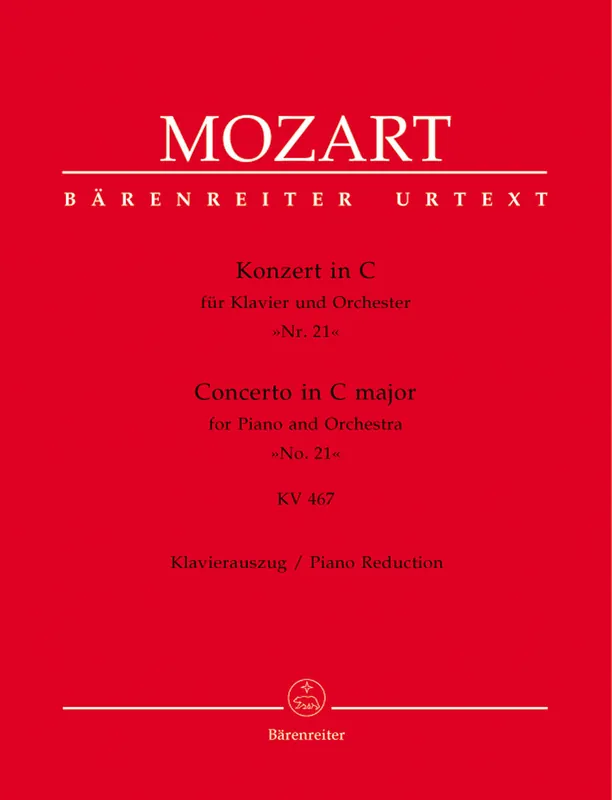 Direct From Factory Mozart Concerto for Piano and Orchestra No. 21 C major K. 467 (Piano Reduction)