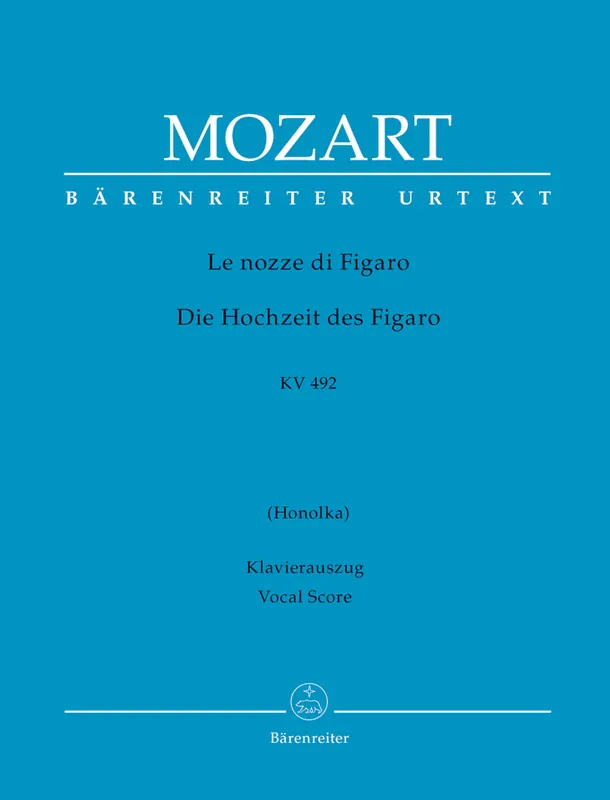 In Demand Mozart Marriage of Figaro - Hardcover Vocal Score (Translation: Honolka)