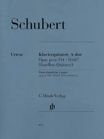 Markdown Schubert Quintet in A major Opus Posthumous 114 D 667 (Trout)