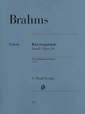 Order Now Brahms Piano Quintet in F minor Opus 34