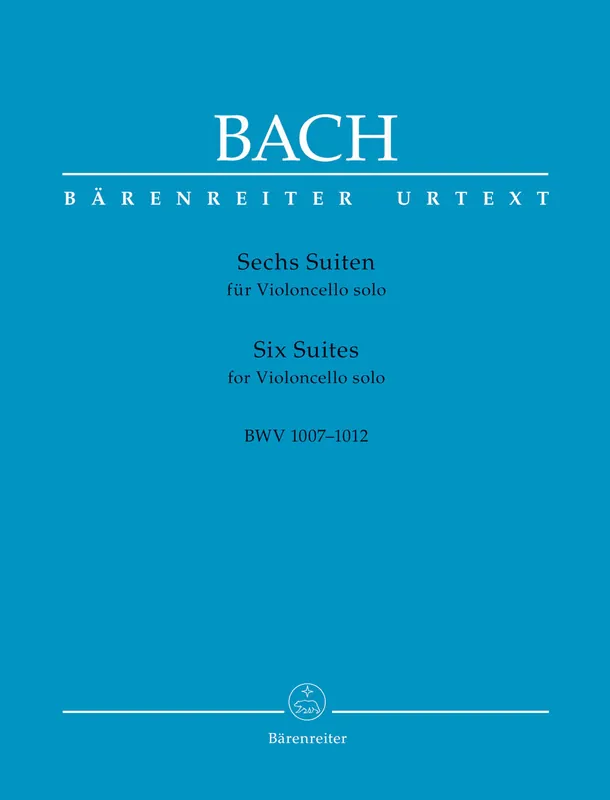 Buy Today Bach Six Suites for Violoncello solo BWV 1007-1012 (Urtext of the New Bach Edition - Revised (NBArev))