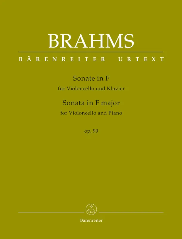 Brahms Sonata for Violoncello and Piano F major op. 99 Original