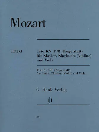 Shop Now Mozart Trio in E flat major K 498 (Kegelstatt)