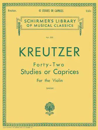 Kreutzer 42 Studies or Caprices Violin Method Low Price