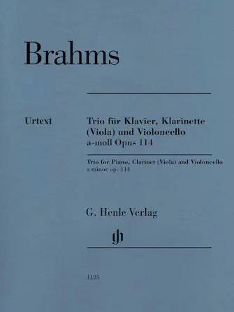 Limited Time Brahms Trio in A Minor Opus 114