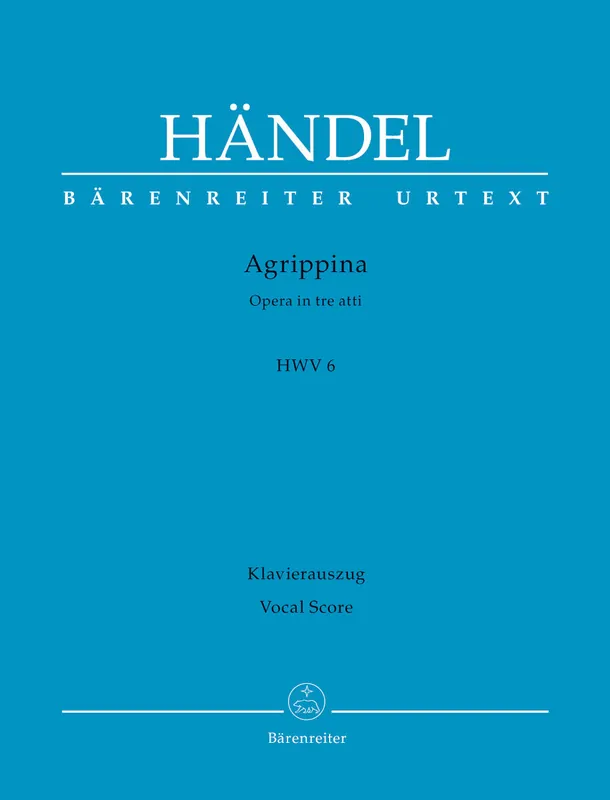 Handel Agrippina HWV 6 -Opera in three acts- New Arrival