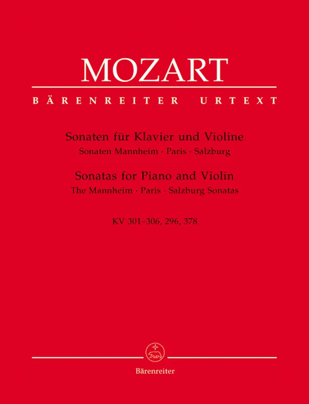 Mozart Sonatas for Piano and Violin -The Mannheim, Paris, Salzburg Sonatas- Shop Now