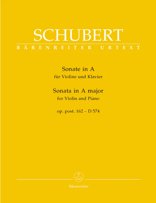 Wholesale Schubert Sonata for Violin and Piano A major op. post.162 D 574 (Violin Sonata)