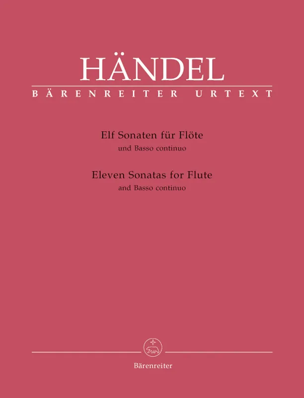 Premium Handel Eleven Sonatas for Flute and Basso Continuo