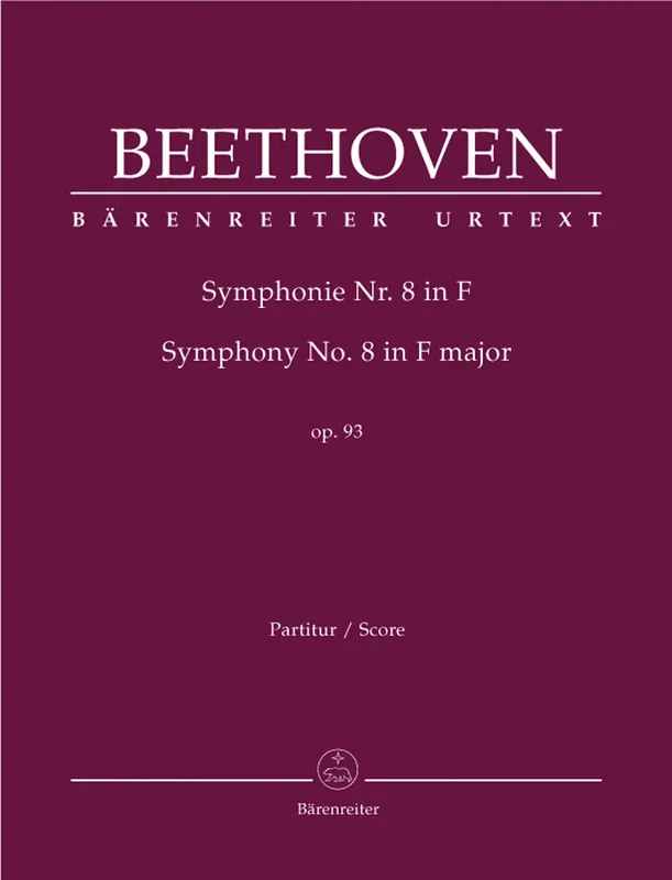 Beethoven: Symphony No. 8 in F Major, Op. 93 (Full Score) Limited Time