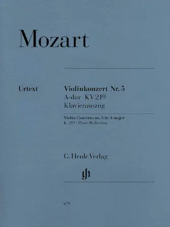 Mozart Violin Concerto No 5 in A major K219 Final Sale
