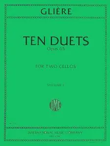 Hassle-Free Returns Glière Ten Duets, Opus 53: Volume 1 for 2 Cellos