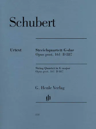 Price Cut Schubert String Quartet in G major Opus Posthumous 161 D 887